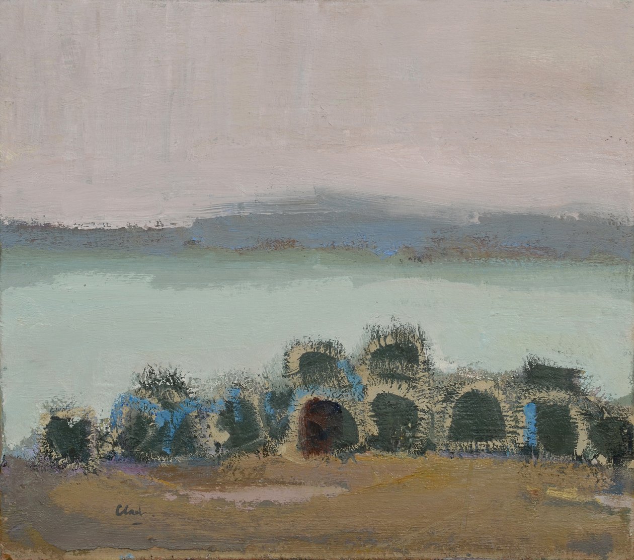 Creels, Mull, 2017 (olie på linned) af Michael G. Clark