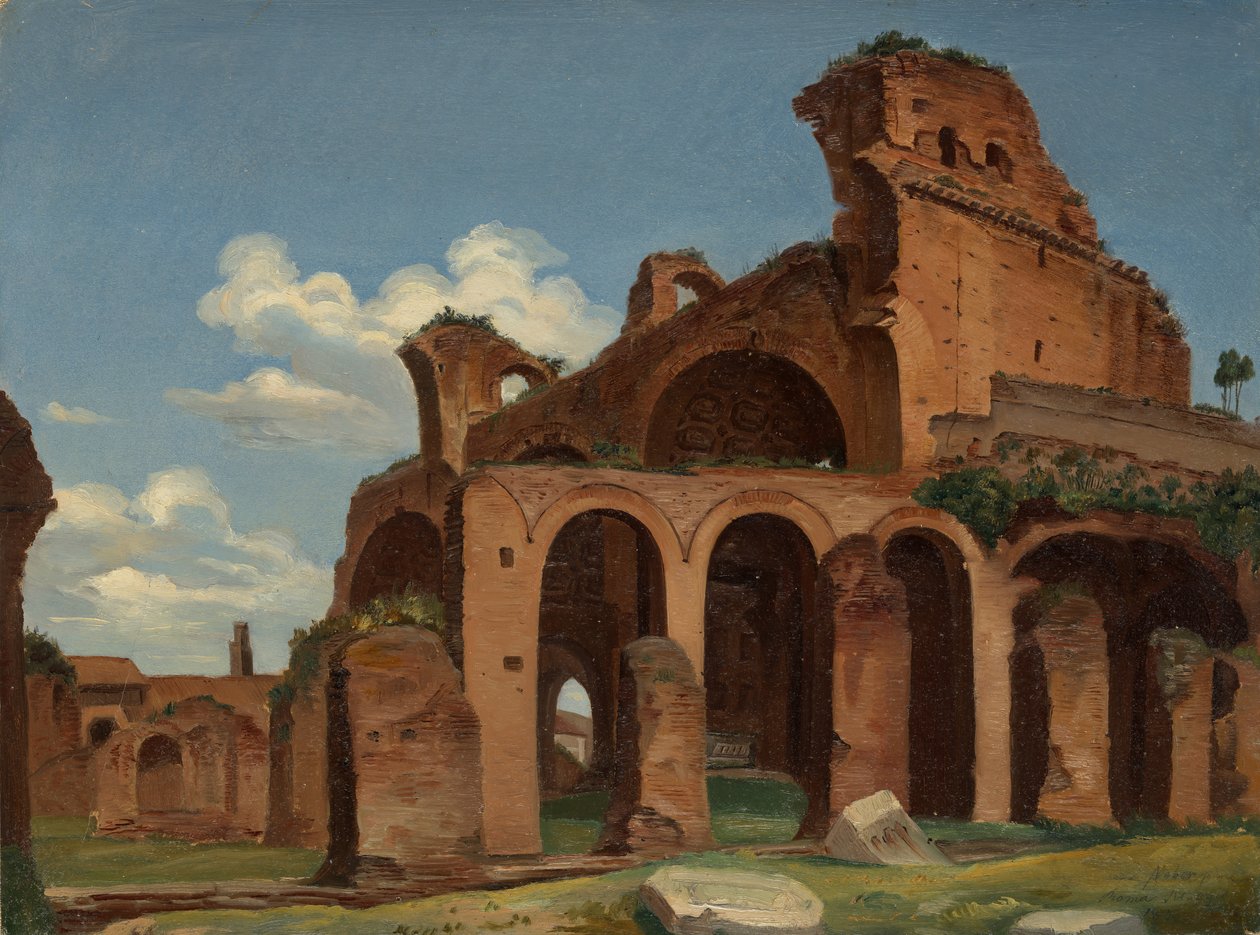 Konstantinbasilikaen, Rom, 1830. af Michael Neher