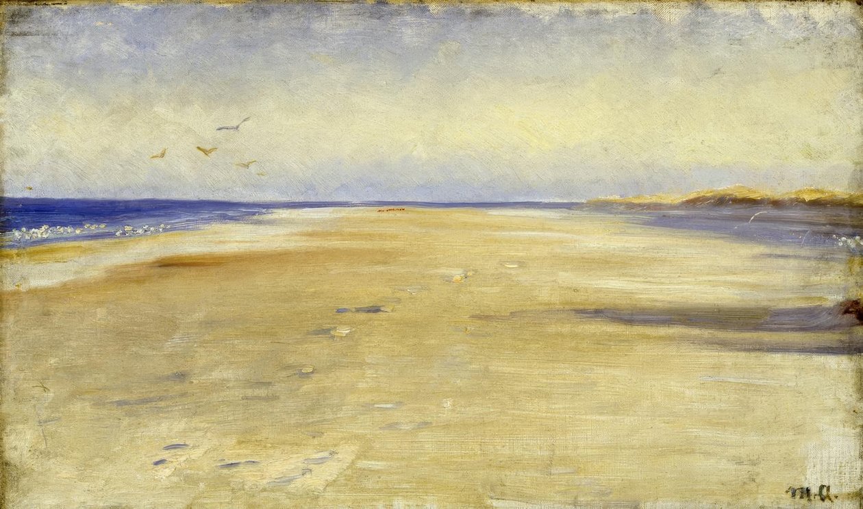 M.P. Ancher, På stranden ved Skagen af Michael Peter Ancher