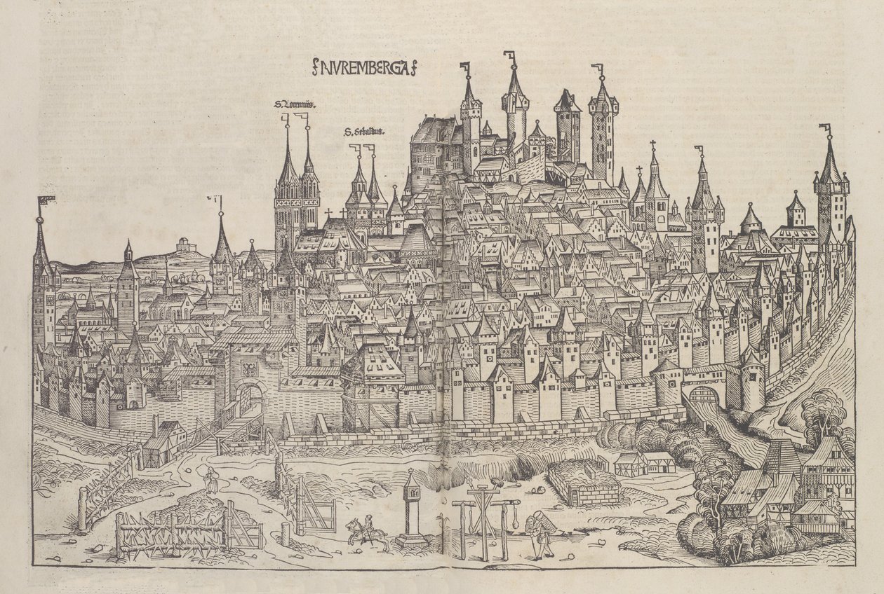 Nürnberg, 1493. af Michael Wolgemut