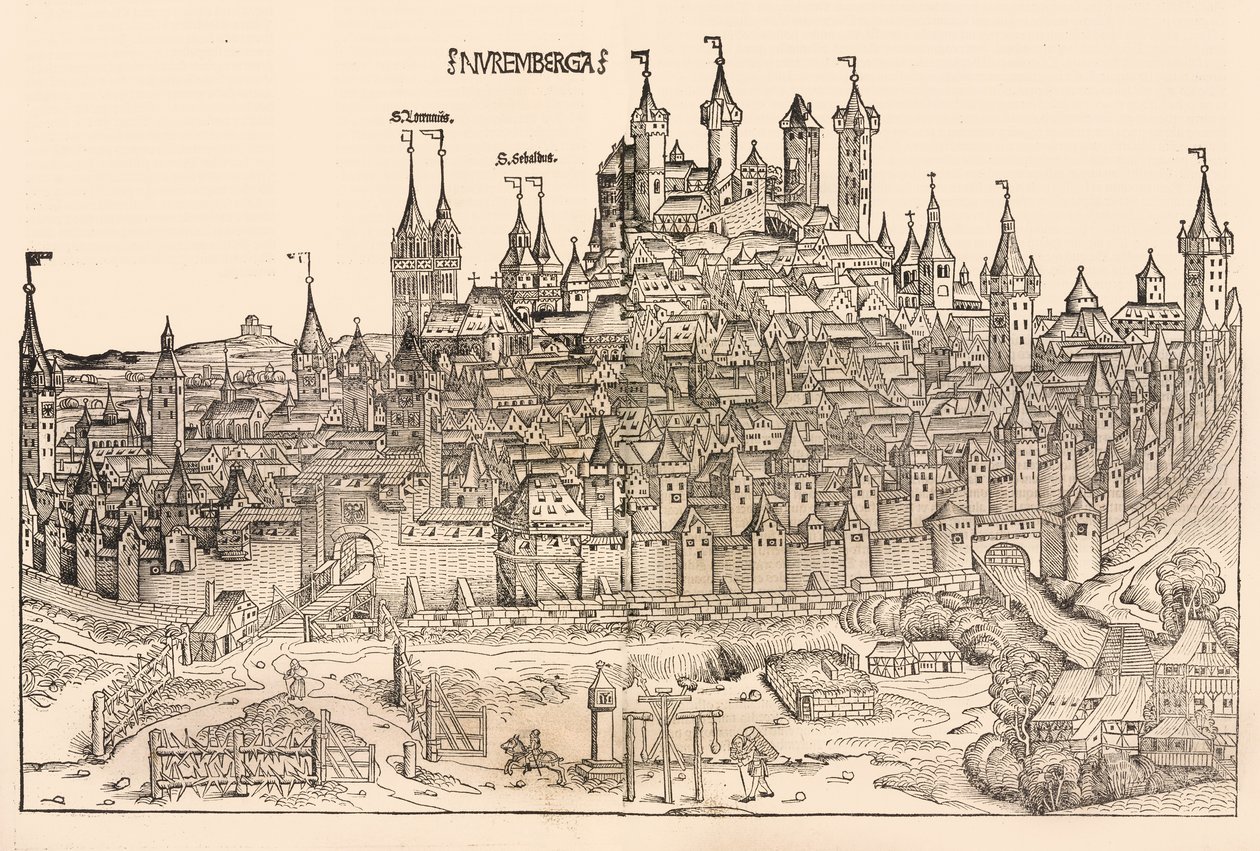 Nürnberg, 1493. af Michael Wolgemut