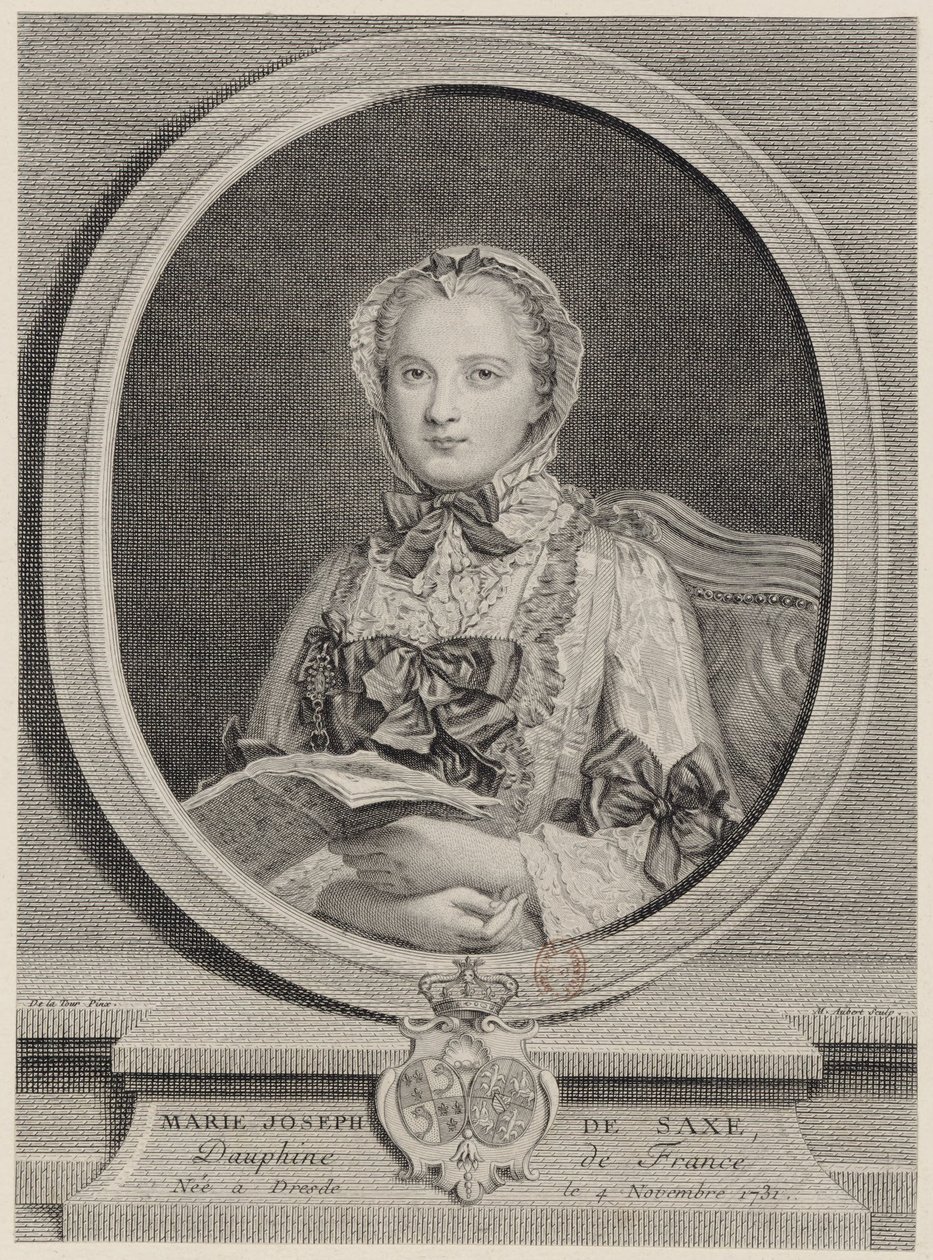 Marie Josèphe, Dauphine af Frankrig i 1747 af Michel Aubert