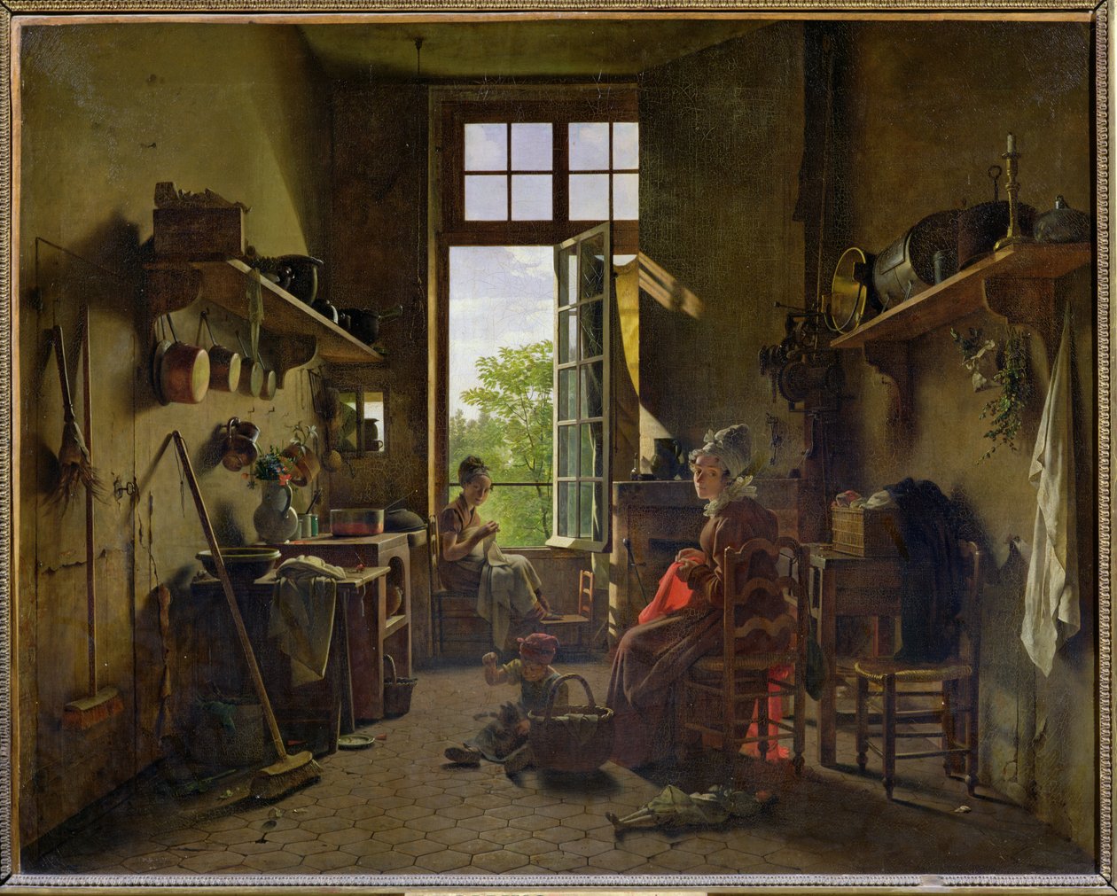 Interiør i et køkken, 1815 af Michel Martin Drolling