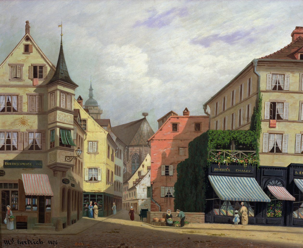Maison Mathieu, Grand-Rue, Colmar, 1876 af Michel Hertrich