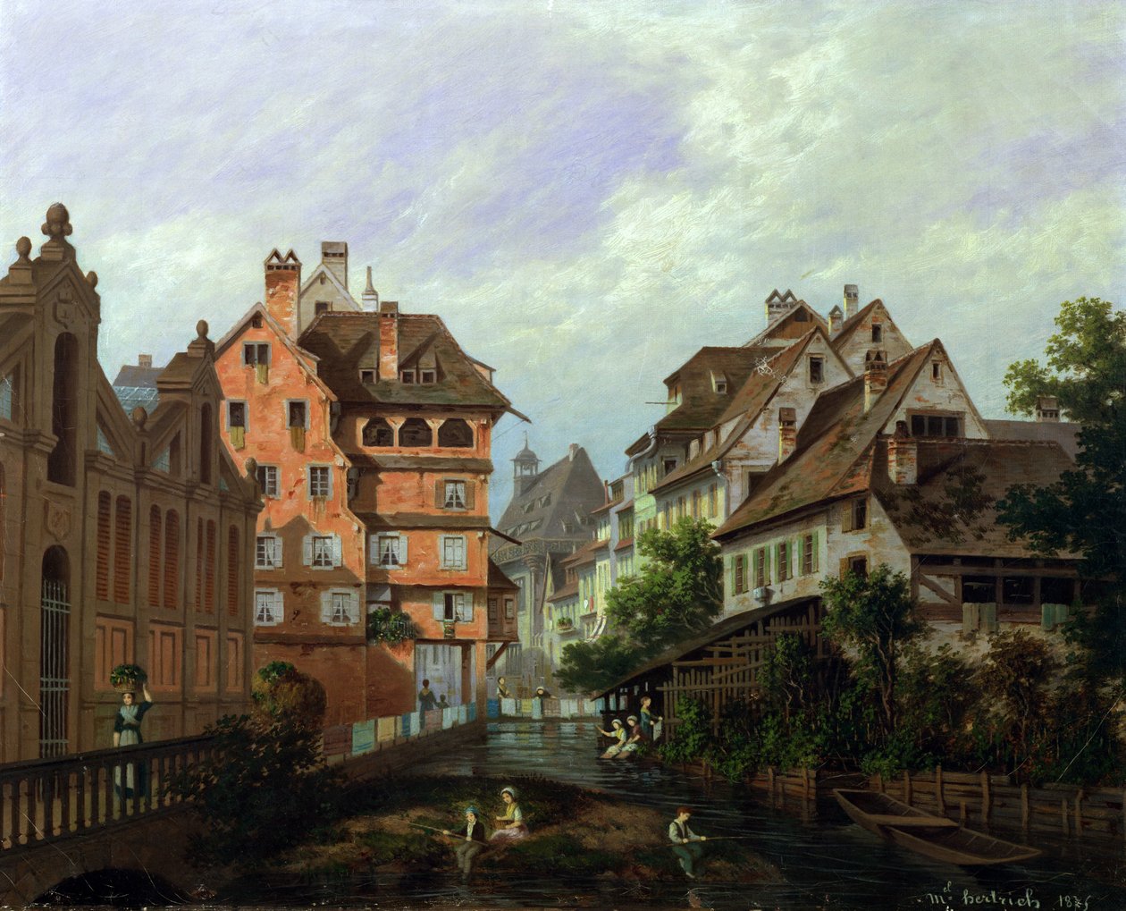 Rue des Tanneurs, Colmar, 1875 af Michel Hertrich