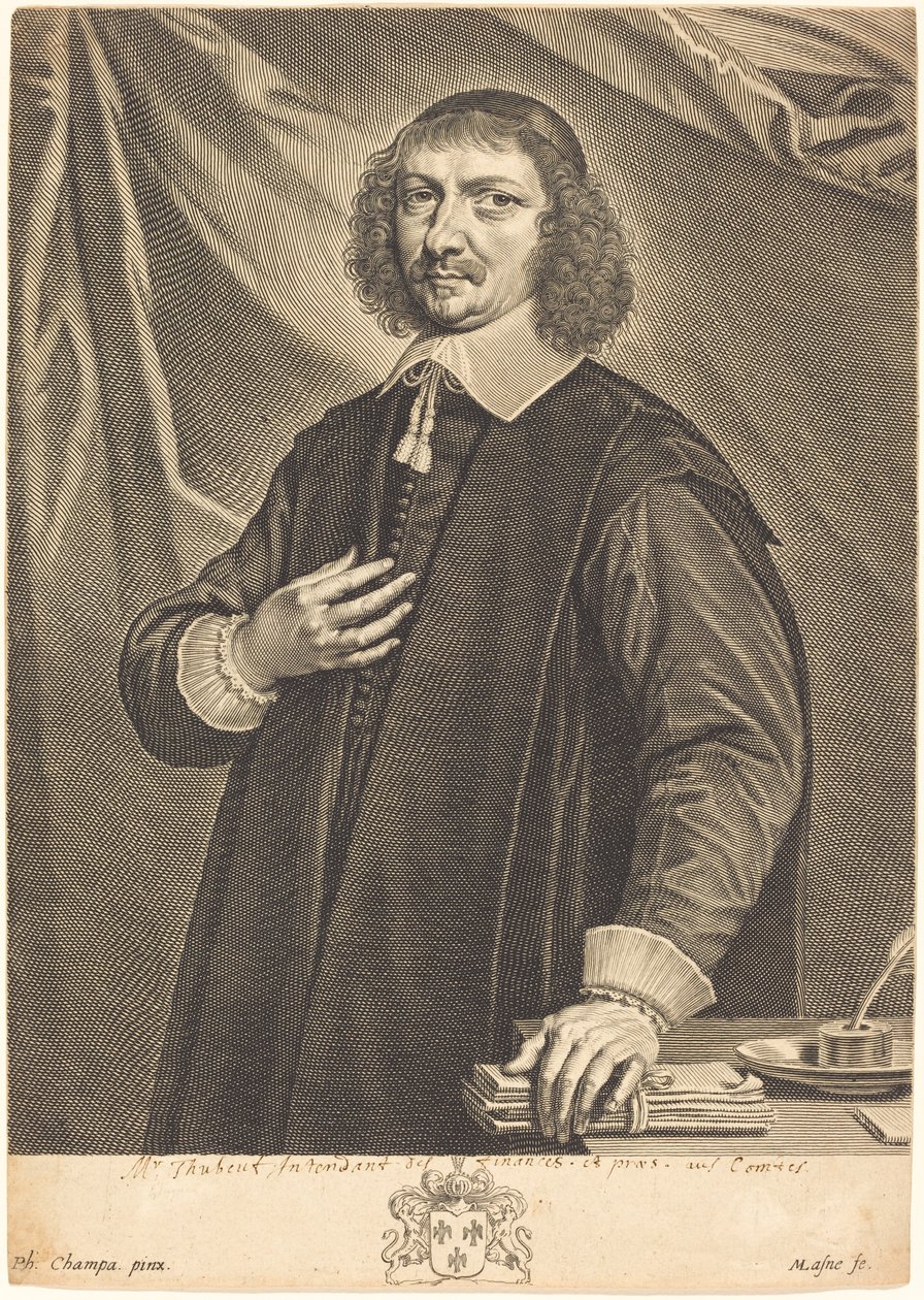 Jacques Thubeuf af Michel Lasne after Philippe de Champaigne