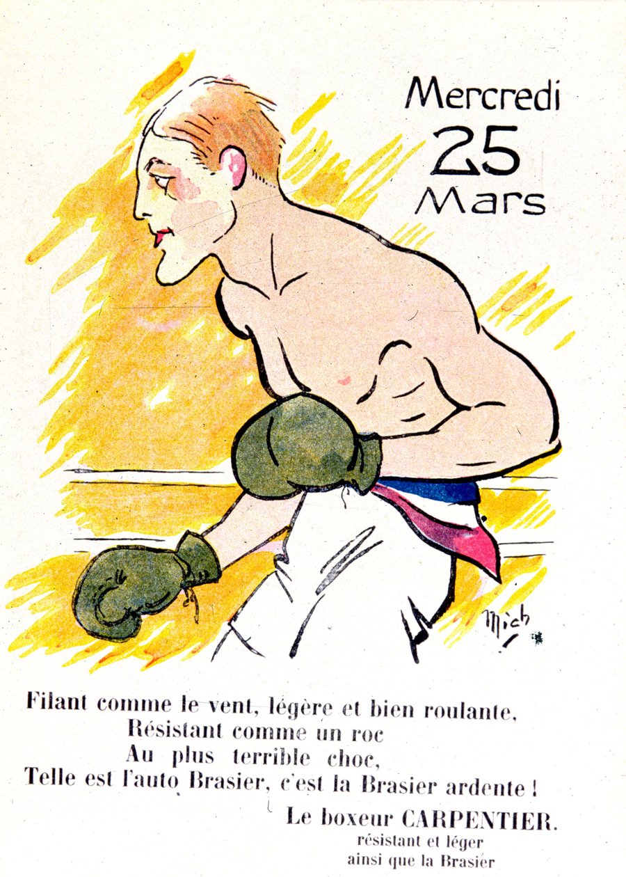 Bokseren Georges Carpentier, ca. 1920 af Michel Liebeaux