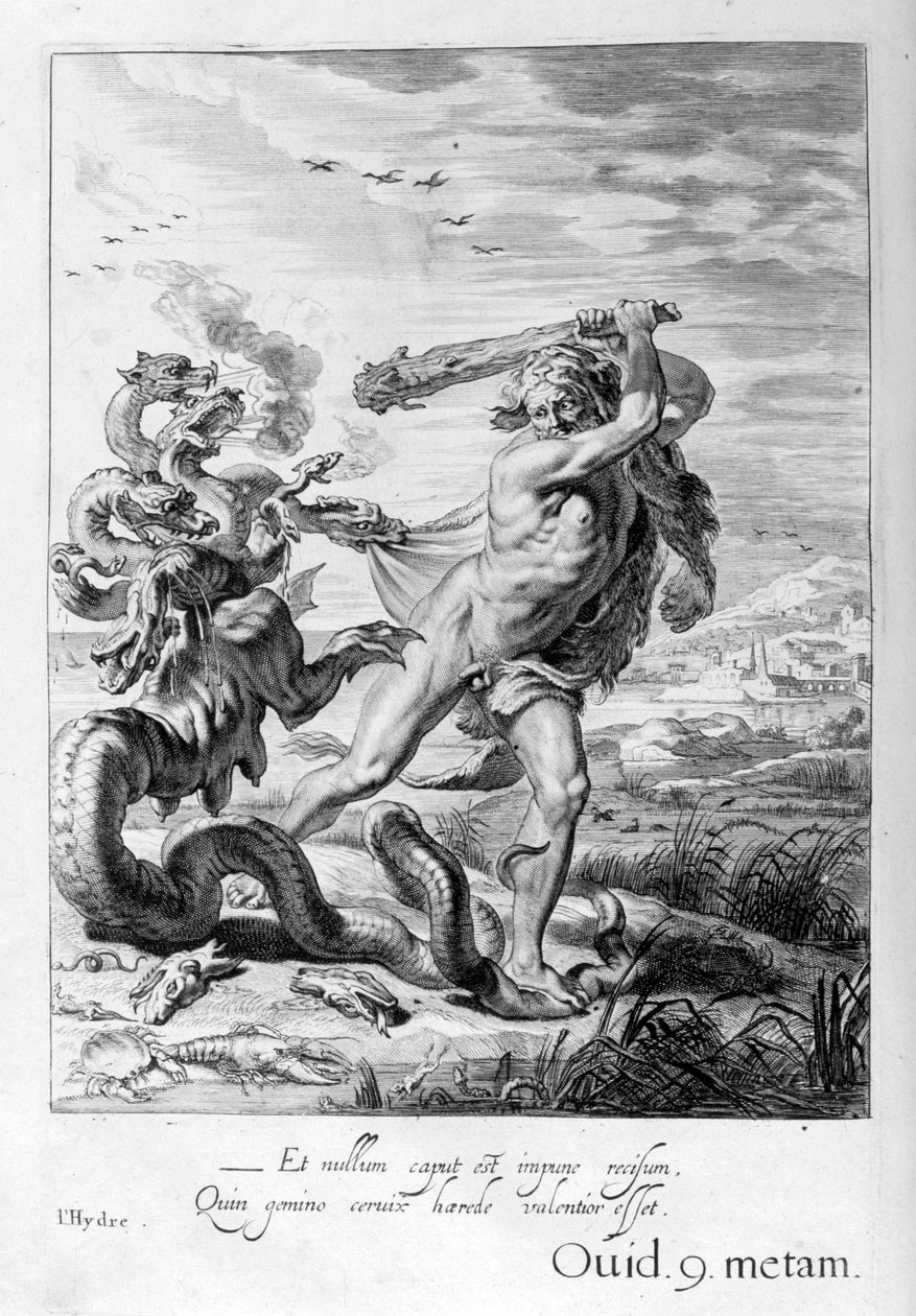 Hercules and the Hydra, 1655 af Michel de Marolles