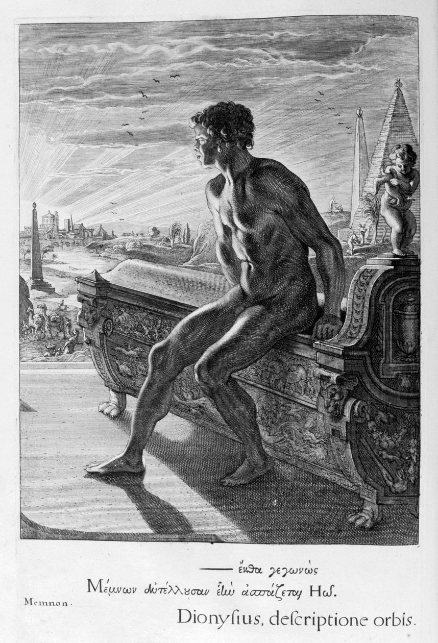 Memnons statue, 1655 af Michel de Marolles