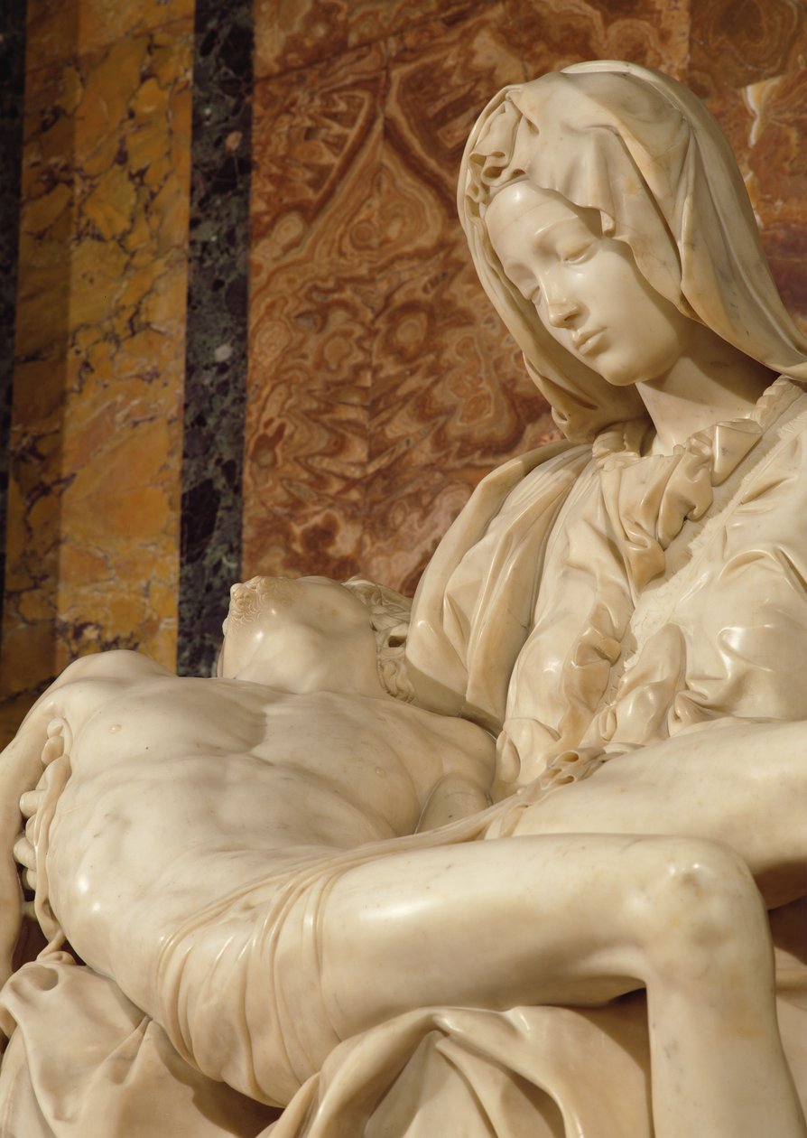 Pieta, 1498-99 (marmor) af Michelangelo Buonarroti