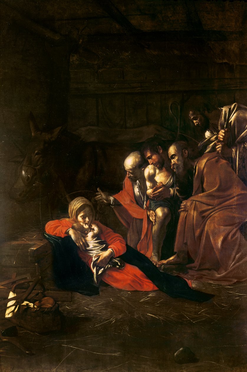 Tilbedelse af hyrderne af Michelangelo Merisi Caravaggio