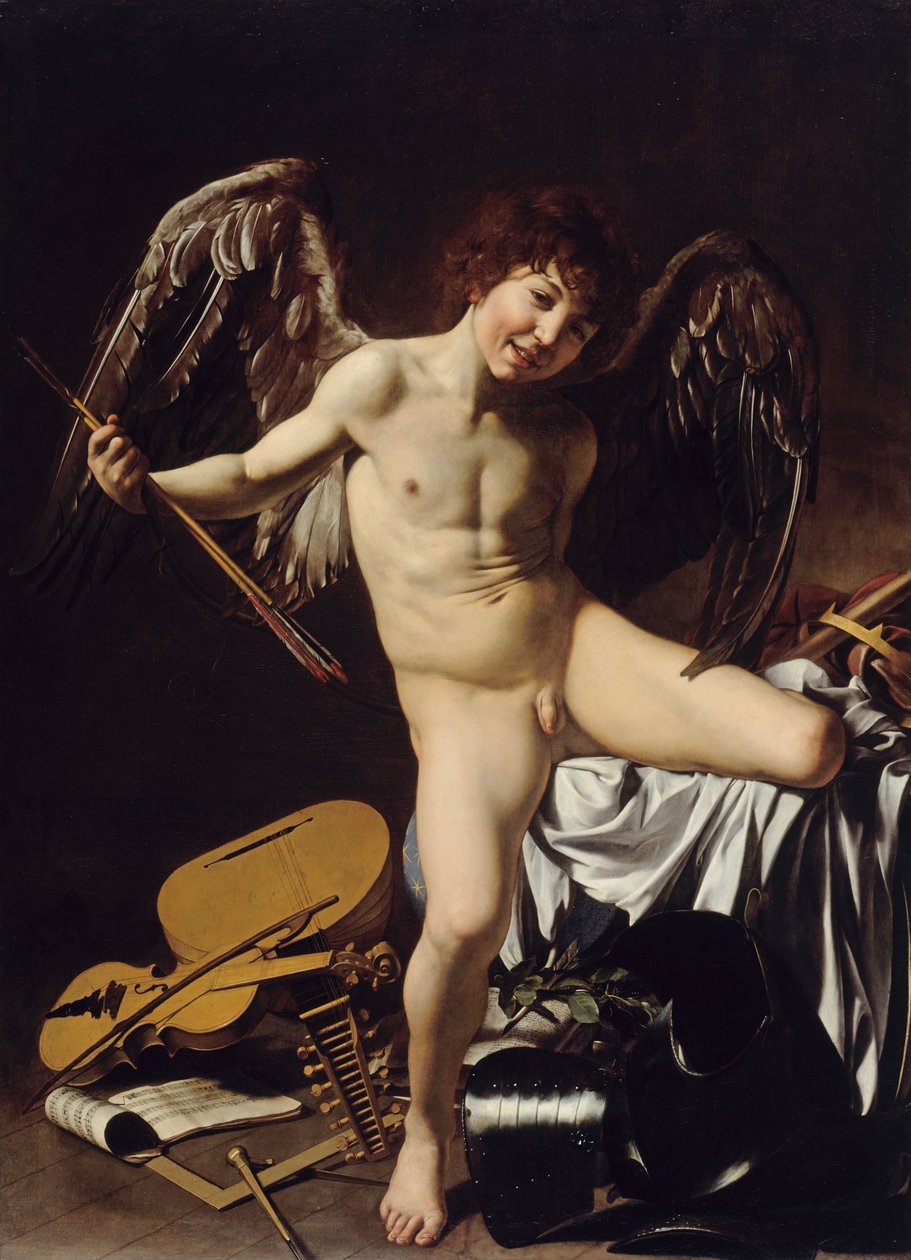 Amor som Victor af Michelangelo Merisi Caravaggio