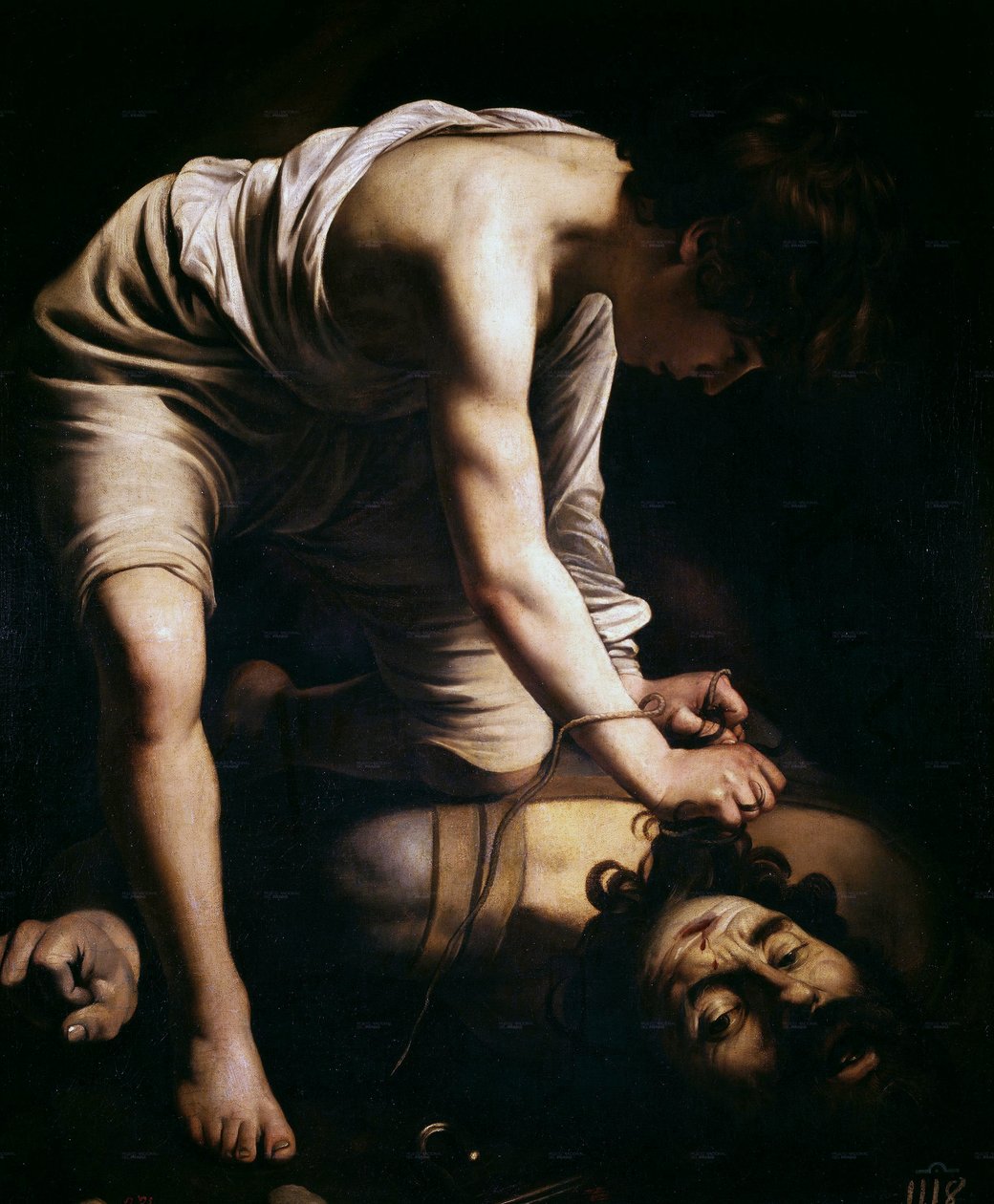 David og Goliat af Michelangelo Merisi Caravaggio