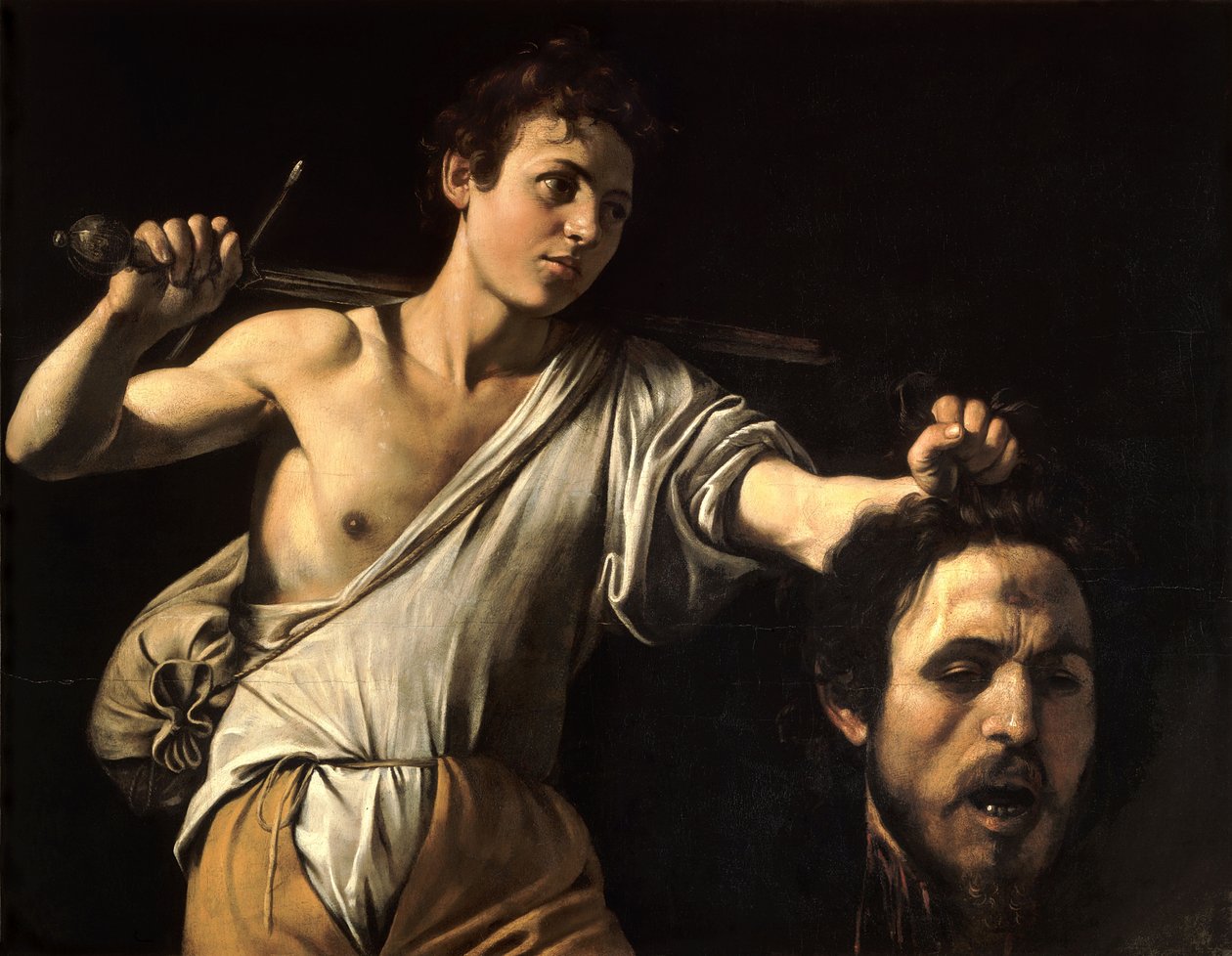 David med chef for Goliath af Michelangelo Merisi Caravaggio