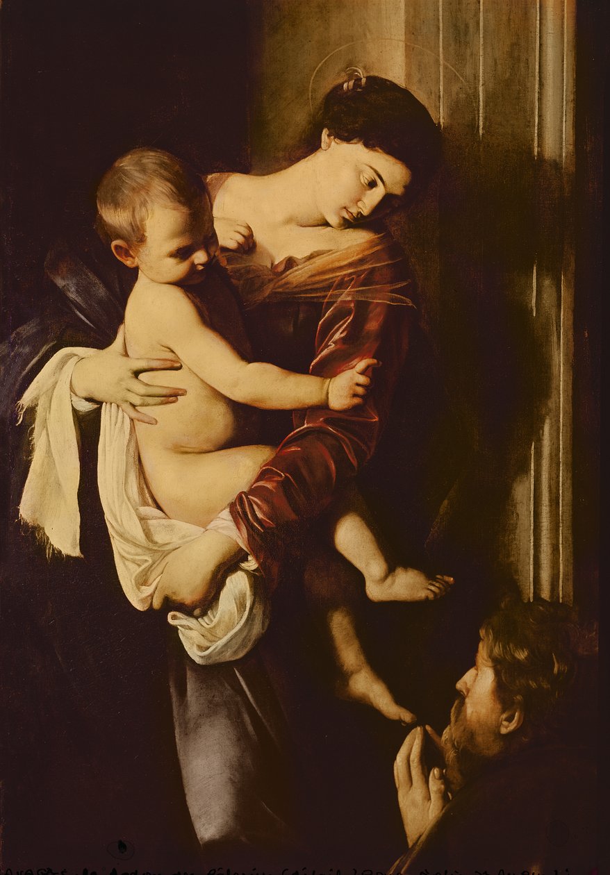 Detalje af Madonna of the Pilgrims, c.1603-05 af Michelangelo Merisi Caravaggio