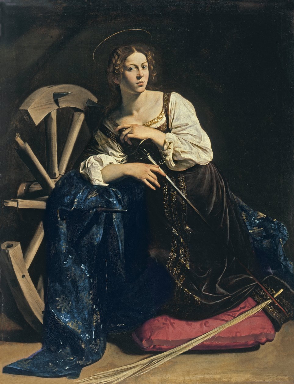 Sankt Katarina af Alexandria af Michelangelo Merisi Caravaggio