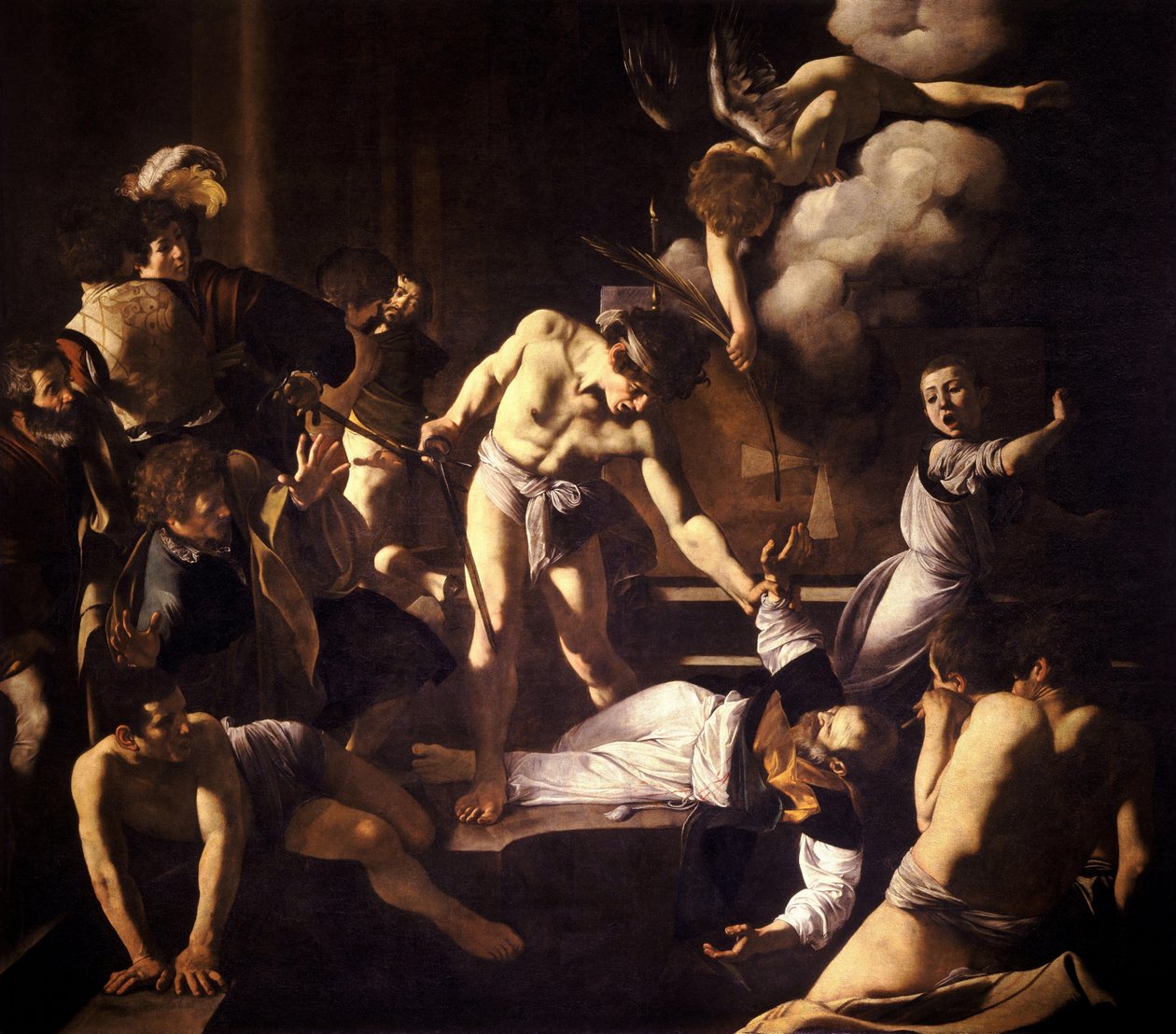 Den hellige Matthæus martyrium af Michelangelo Merisi Caravaggio