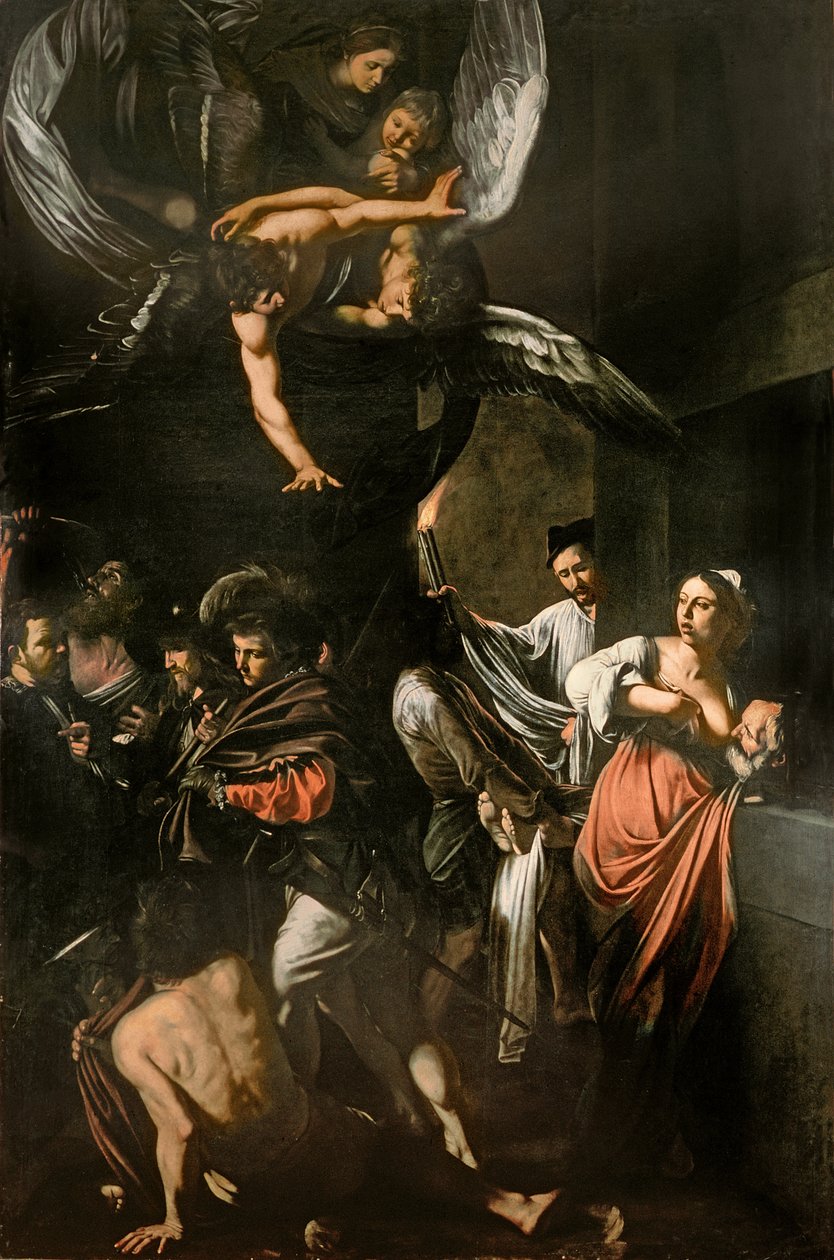 De syv barmhjertighedsværker, 1607 af Michelangelo Merisi Caravaggio