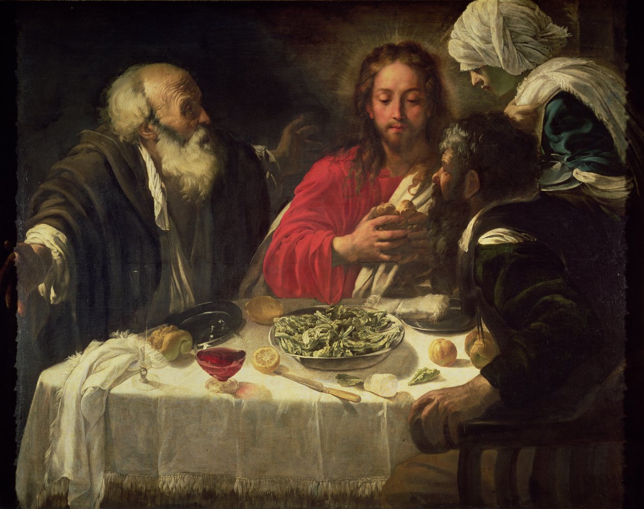 Nadveren i Emmaus, c.1614-21 af Michelangelo Merisi Caravaggio