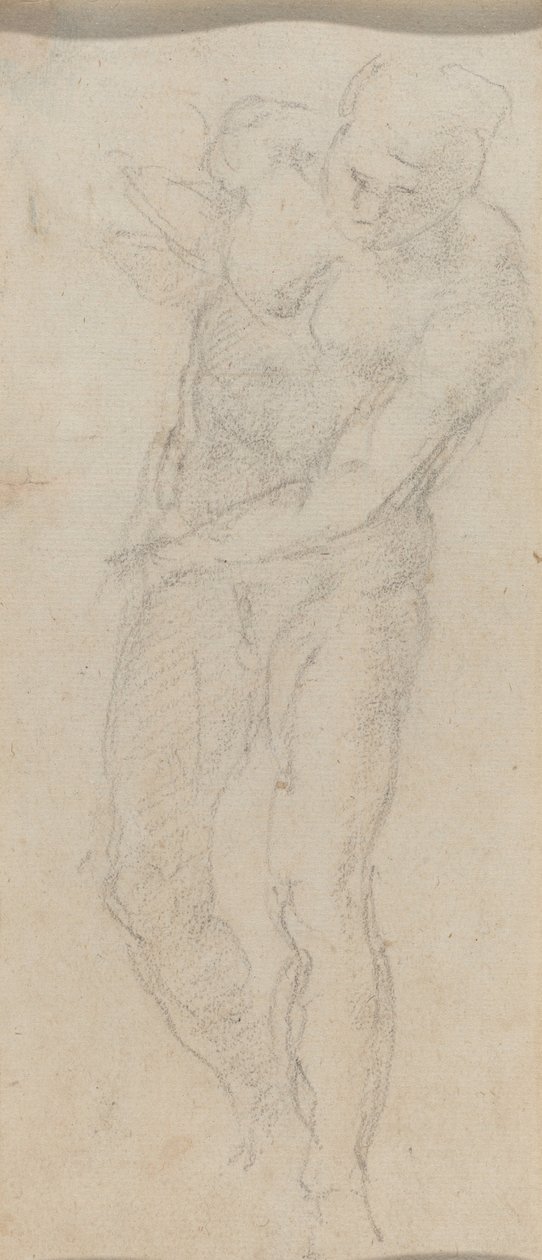 Mand nøgen [verso] af Michelangelo