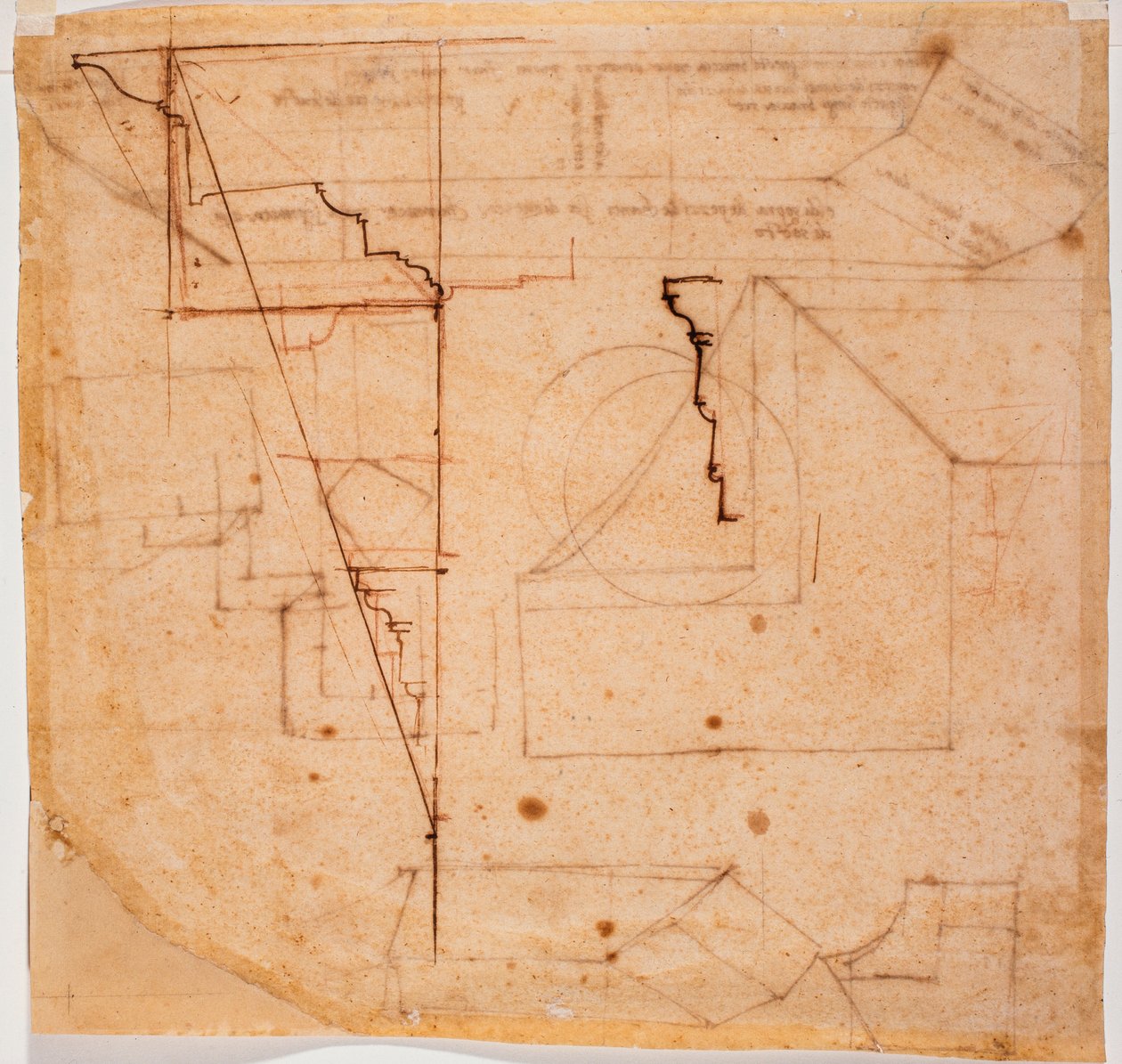 Profiler af entablatur af Michelangelo Buonarroti
