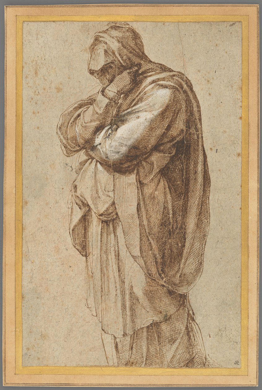 Studie af en sørgende kvinde af Michelangelo Buonarroti