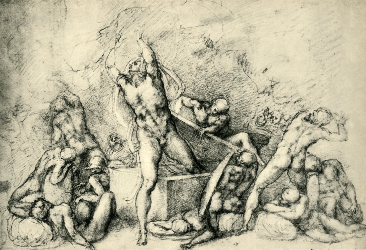 Opstandelsen, c1532, 1943. af Michelangelo Buonarroti