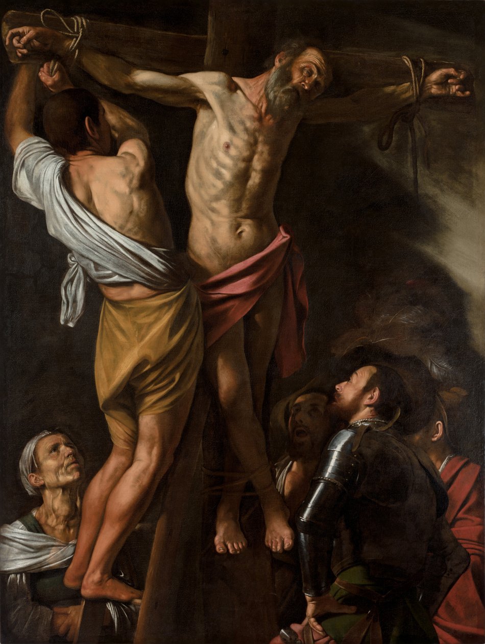 Korsfæstelsen af Sankt Andreas, 1600-tallet. af Michelangelo Caravaggio