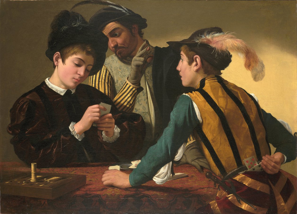 The Cardsharps af Michelangelo Merisi Caravaggio