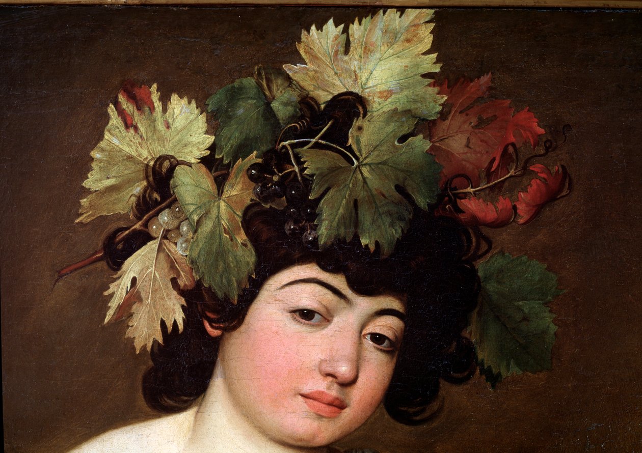 Bacchus. Detalje (maleri af Michelangelo Merisi da Caravaggio