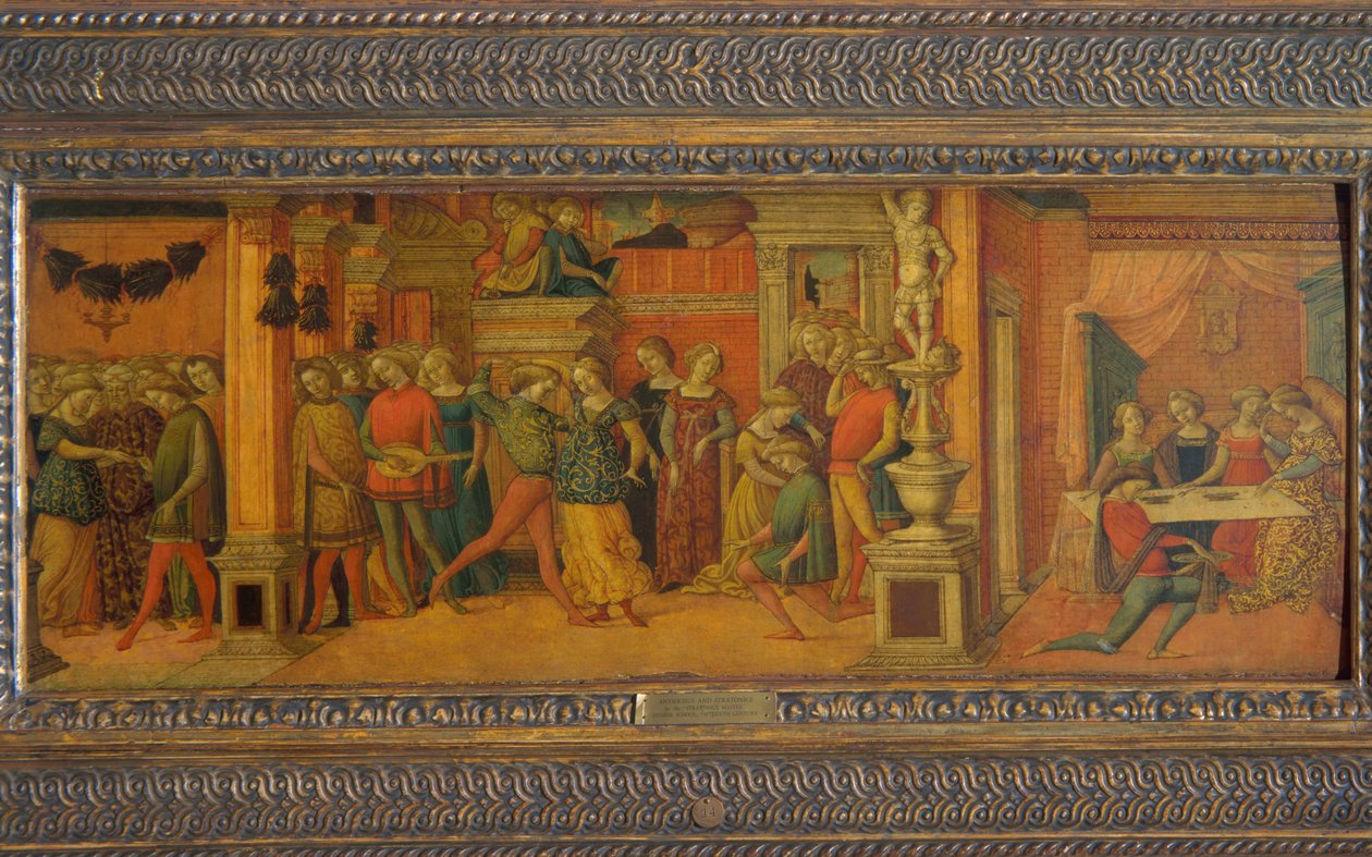 Antiochus og Stratonice, ca. 1470 (tempera på panel) af Michele Ciampanti