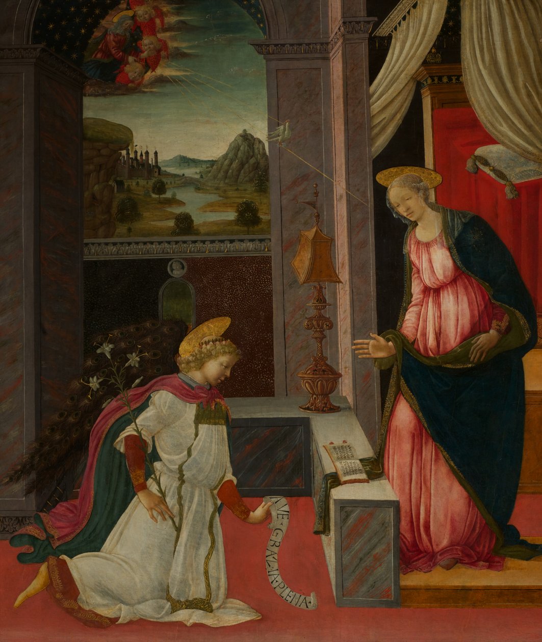 Bebudelsen (tempera på træ) af Michele Ciampanti