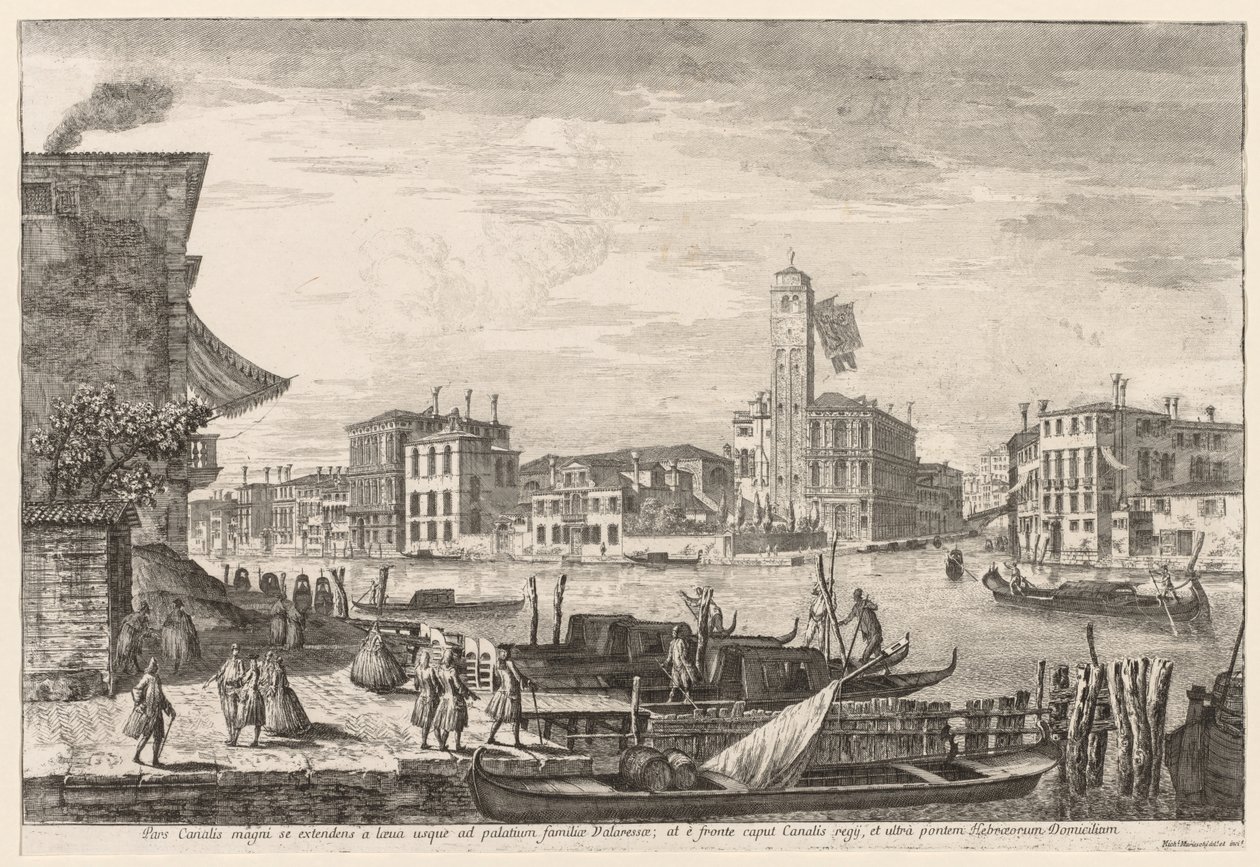 Udsigt over Venedig: Cannaregio af Michele Marieschi
