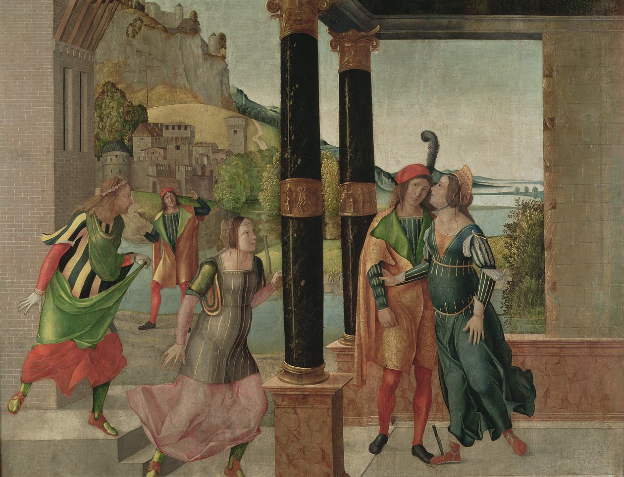 Brutus og Portia, c.1500-50 af Michelle da Verona