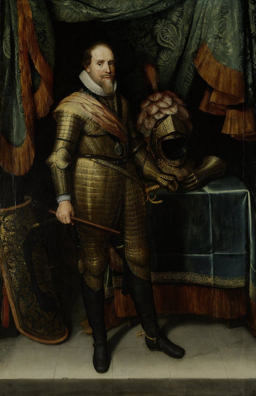 Portræt af Maurice af Nassau, prins af Orange (1567-1625) af Michiel Jansz van Mierevelt