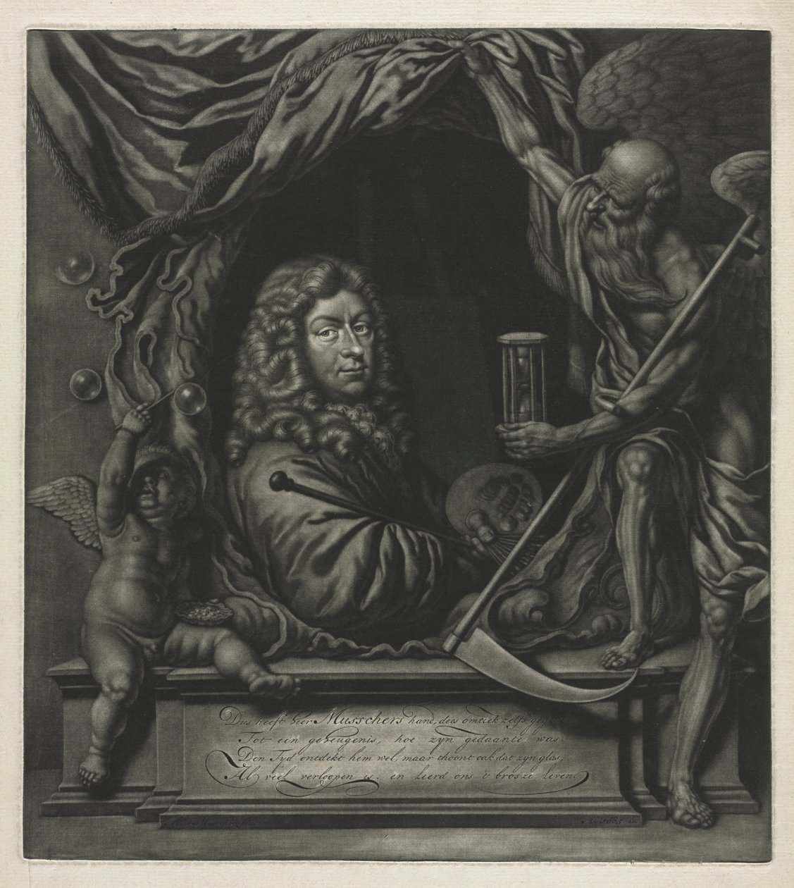 Selvportræt, 1685. af Michiel van Musscher