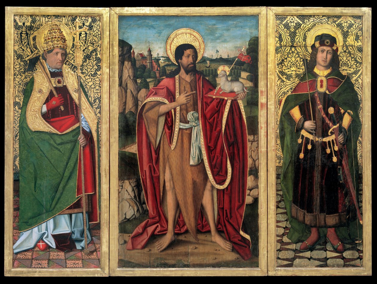 Sankt Johannes Døberen, Sankt Fabian og Sankt Sebastian af Miguel Ximénez