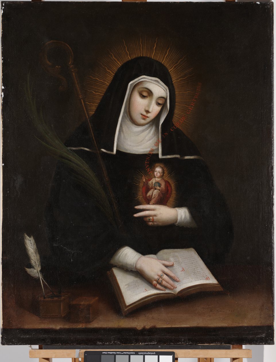 Sankt Gertrud (Santa Gertrud) af Miguel Cabrera