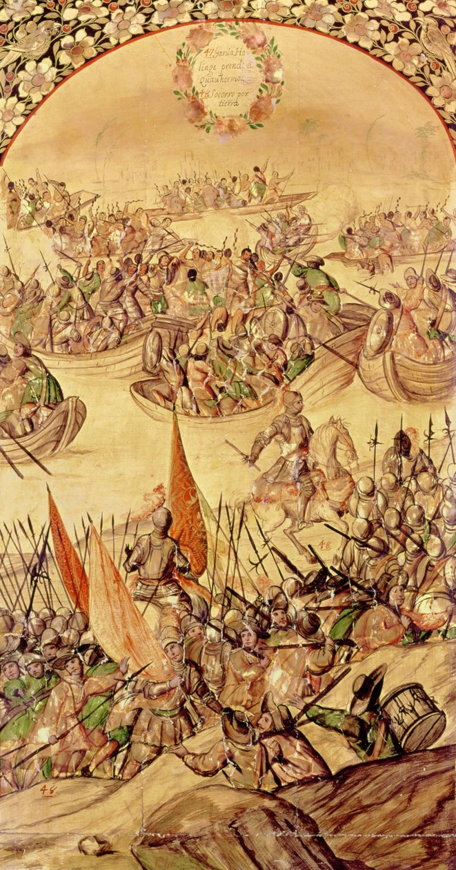 Garcia de Holguin besætter Quanhtemoc af Miguel Gonzalez