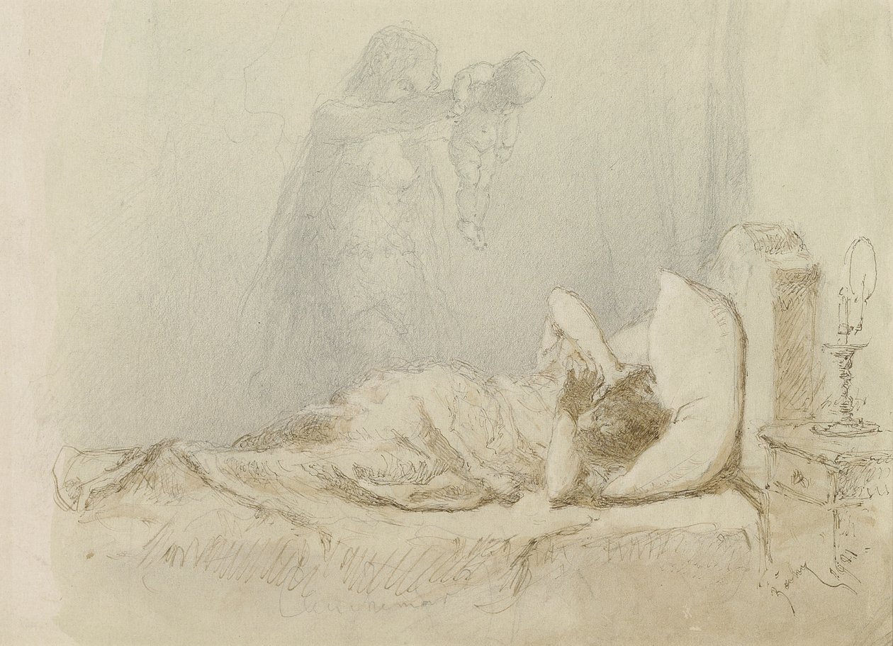 Mareridt; Cauchemar, 1901 af Mihaly von Zichy