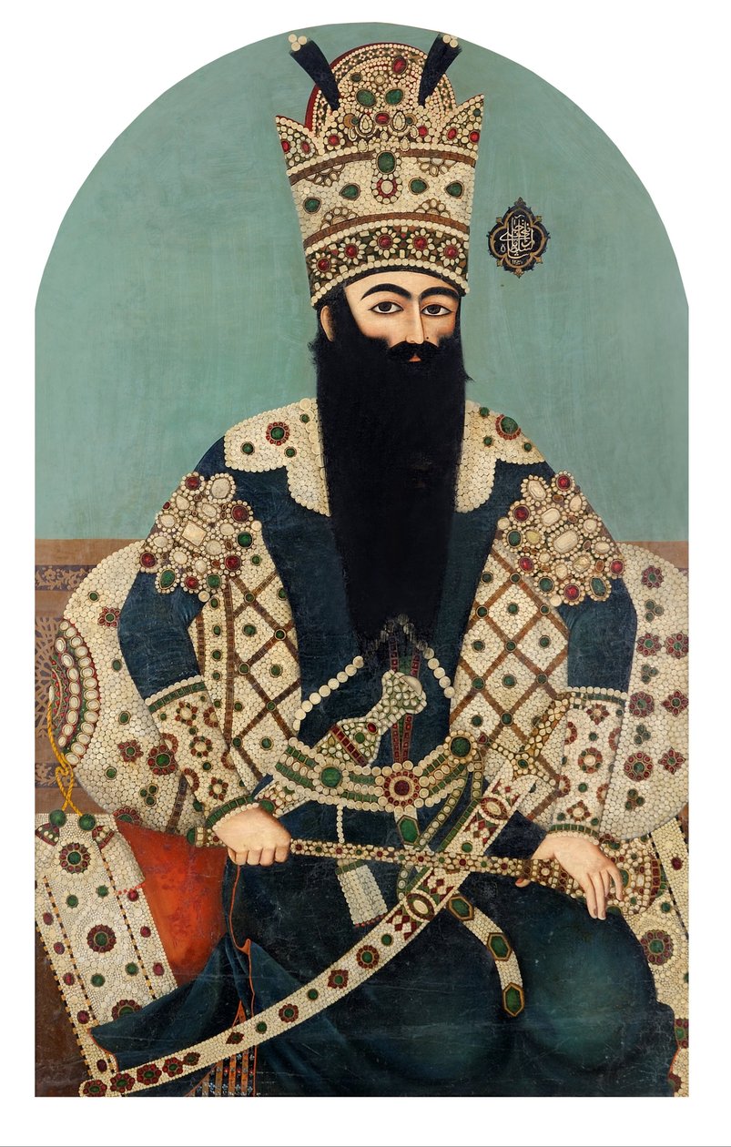 Portræt af Af Fateh til Shah af Mihr Ali