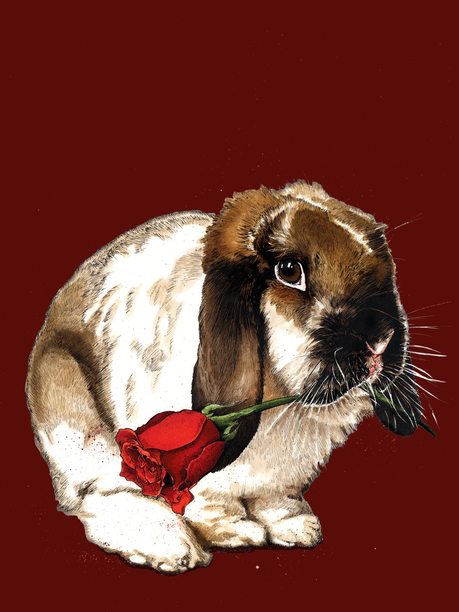 The Love Bunny on Red Oxide, 2020 af Mike Davis