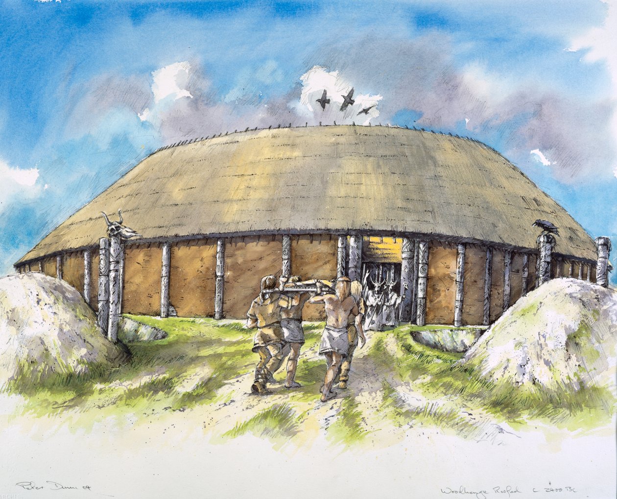 Woodhenge, c25. århundrede f.Kr., c1990-2010 af Mike Seaforth