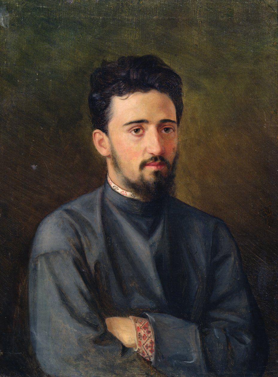 Portræt af Vsevolod M. Garshin, 1878 af Mikhail Georgievich Malyshev