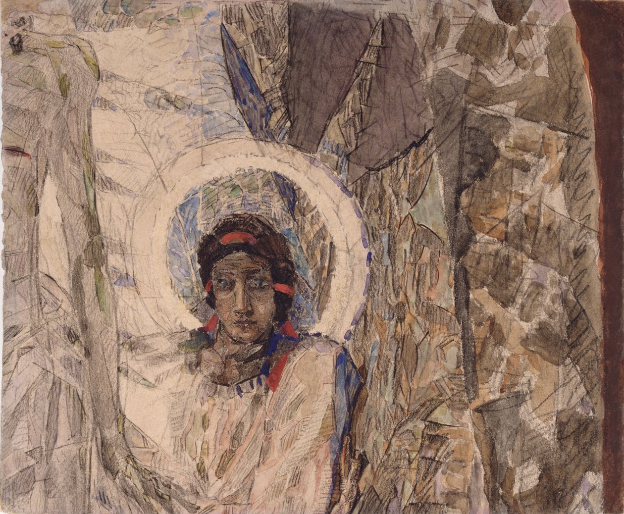 Englehoved, 1887 af Mikhail Aleksandrovich Vrubel