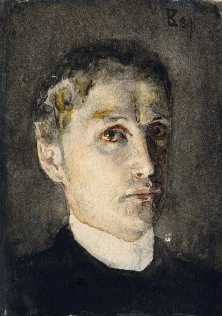 Selvportræt, 1889 af Mikhail Aleksandrovich Vrubel