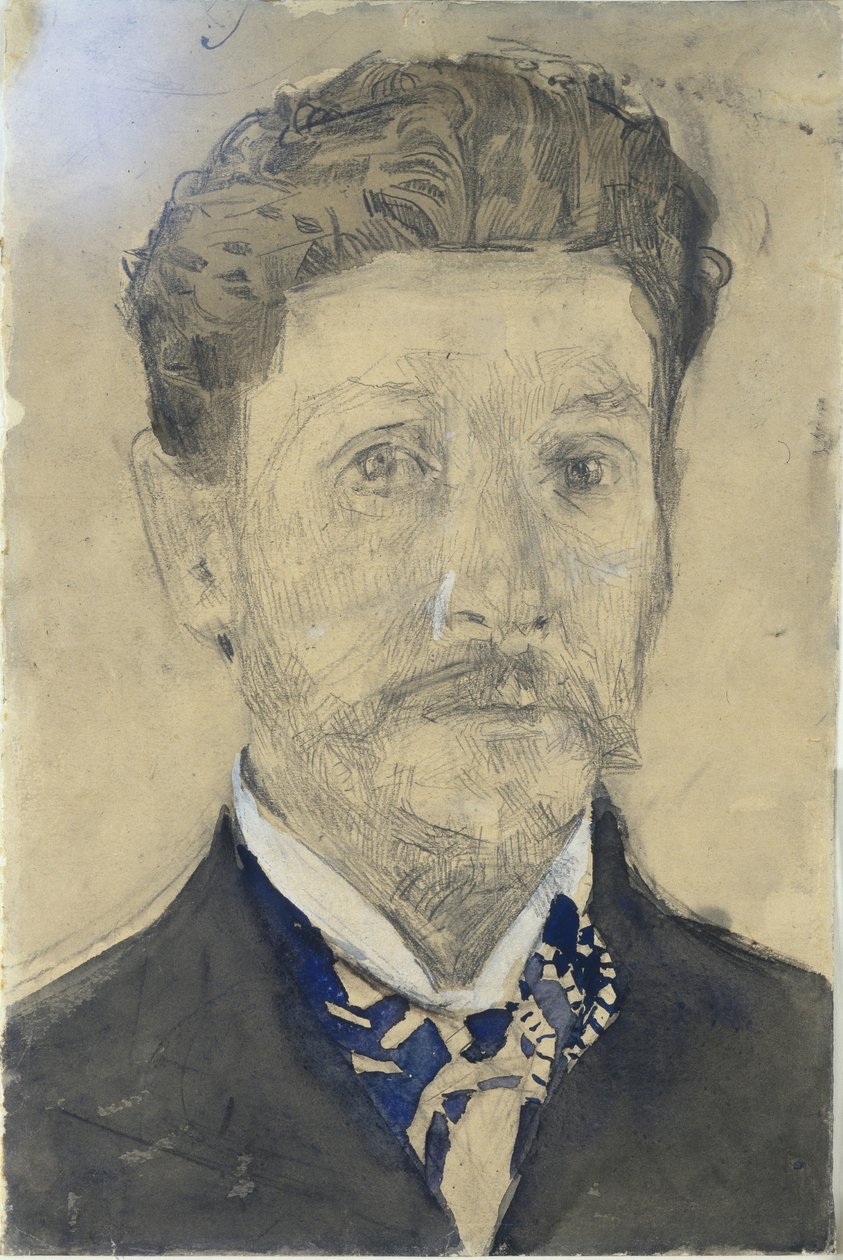 Selvportræt, 1904-1905 af Mikhail Aleksandrovich Vrubel