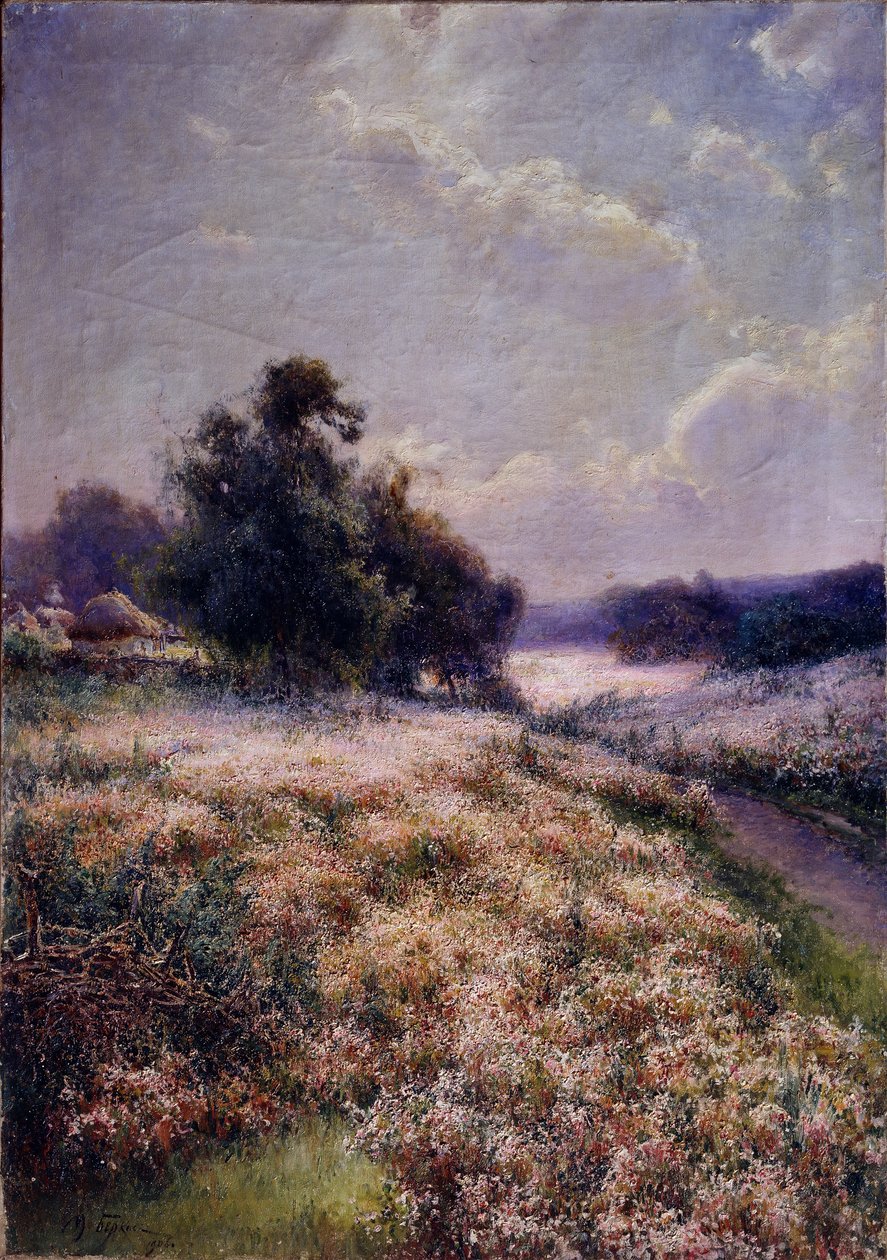 Blooming Meadow, 1906 af Mikhail Andreyevich Berkos