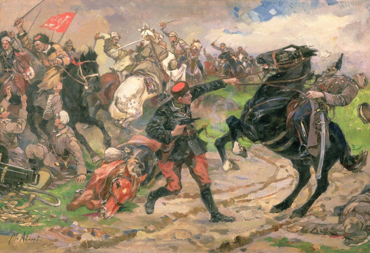 Den røde Dundich i kamp af Mikhail Ivanovich Avilov