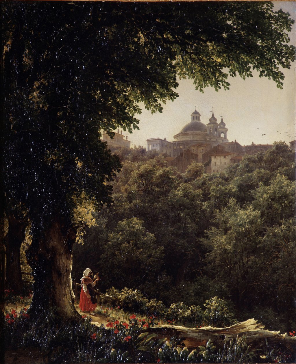 Ariccia nær Rom, 1836 af Mikhail Ivanovich Lebedev